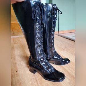 Real 70s vintage vinyl go-go boots